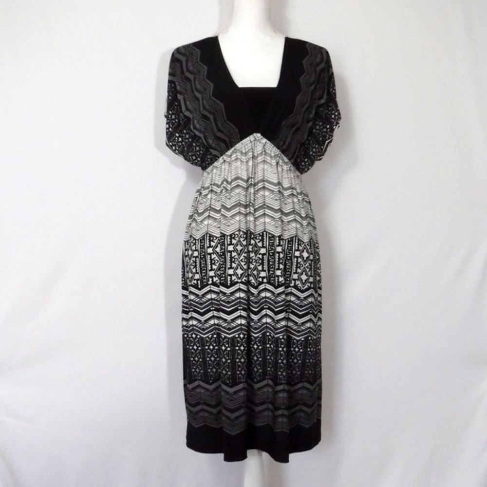 New Directions Empire Waist Dress Size L